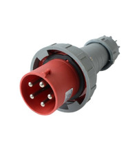 Արդյունաբերական խրոցակ 125A 5P IP67 (A Class) LEE-0452 կարմիր