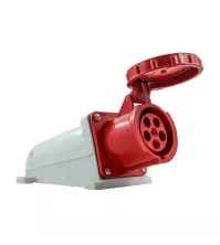 Արդյունաբերական վարդակ 63A 5P IP67 (B Class) LEE-135 կարմիր