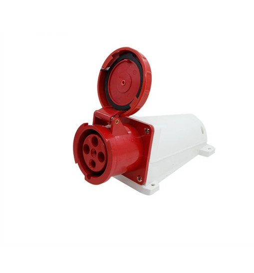 Արդյունաբերական վարդակ 125A 5P IP67 (B Class) LEE-145 կարմիր