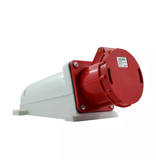 Արդյունաբերական վարդակ 63A 5P IP67 (B Class) LEE-135 կարմիր Արդյունաբերական վարդակ 63A 5P IP67 (B Class) LEE-135 կարմիր