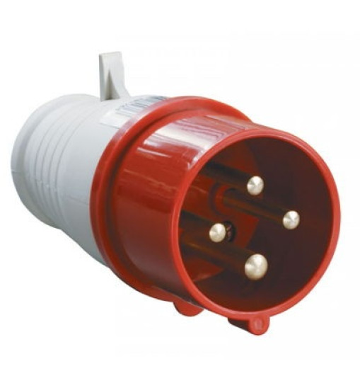 Արդյունաբերական խրոցակ 16A 4P IP44 (B Class) LEE-014 կարմիր Արդյունաբերական խրոցակ 16A 4P IP44 (B Class) LEE-014 կարմիր