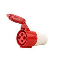 Արդյունաբերական վարդակ 16A 4P IP44 (B Class) LEE-214 կարմիր