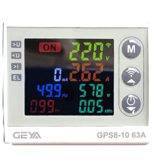 Բազմաֆունկցիոնալ պաշտպանիչ ռելե Geya GPS8-10-U 63A