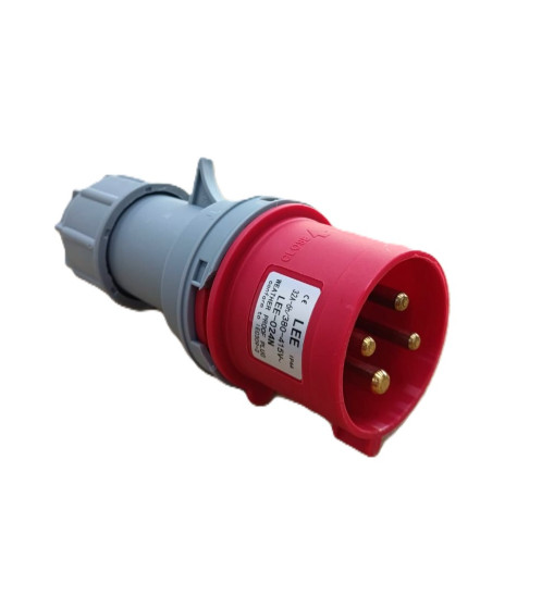 Արդյունաբերական խրոցակ 32A 4P IP44 (A Class) LEE-024N կարմիր Արդյունաբերական խրոցակ 32A 4P IP44 (A Class) LEE-024N կարմիր