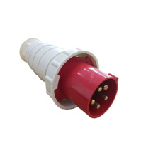 Արդյունաբերական խրոցակ 63A 5P IP67 (B Class) LEE-035 կարմիր