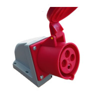 Արդյունաբերական վարդակ 16A 4P IP44 (A Class) LEE-114N կարմիր