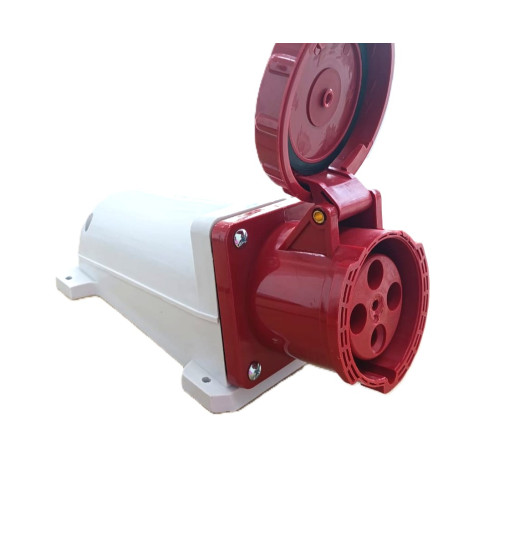 Արդյունաբերական վարդակ 63A 4P IP67 (B Class) LEE-134 կարմիր