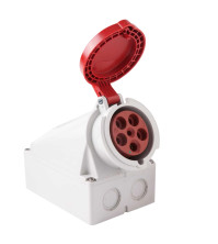 Արդյունաբերական վարդակ 63A 5P IP67 (A Class) LEE-1352 կարմիր