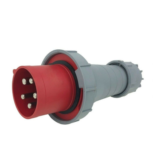 Արդյունաբերական խրոցակ 125A 5P IP67 (A Class) LEE-1452 կարմիր