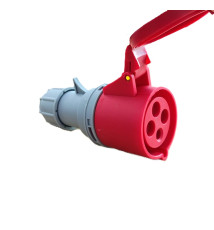 Արդյունաբերական վարդակ 16A 4P IP44 (A Class) LEE-214N կարմիր