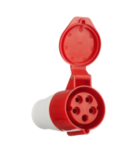 Արդյունաբերական վարդակ 16A 5P IP44 (B Class) LEE-215 / կարմիր