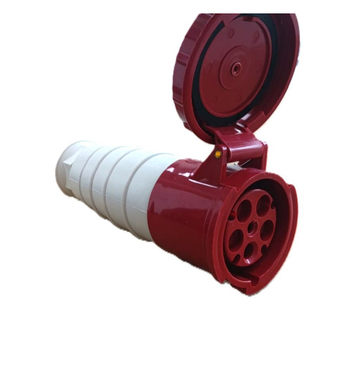 Արդյունաբերական վարդակ 63A 5P IP67 (B Class) LEE-235 կարմիր