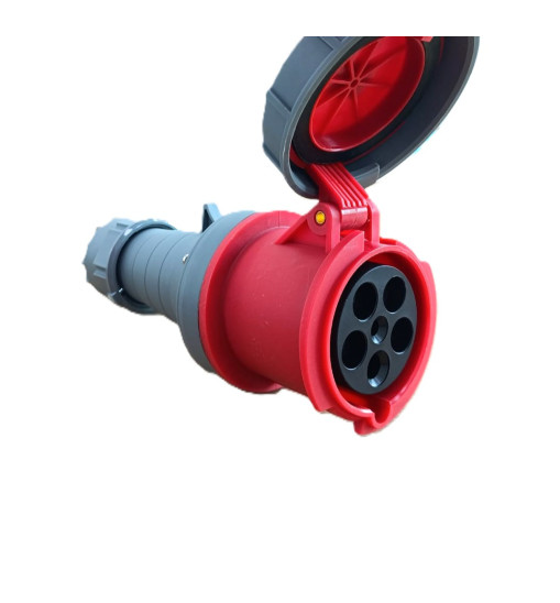 Արդյունաբերական վարդակ 63A 5P IP67 (A Class) LEE-2352 կարմիր