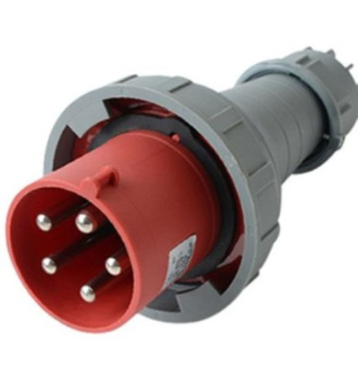 Արդյունաբերական խրոցակ 125A 5P IP67 (A Class) LEE-2452 կարմիր
