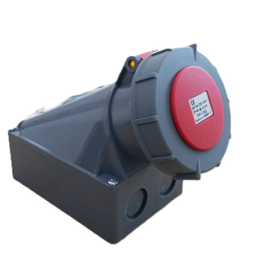 Արդյունաբերական վարդակ 63A 5P IP67 (A Class) LEE-1352 կարմիր