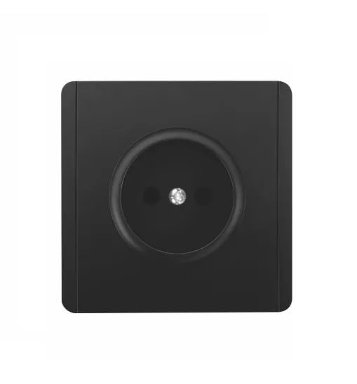 Panaica E05 վարդակ առանց հողանցում / սև Panaica E05 վարդակ առանց հողանցում / սև