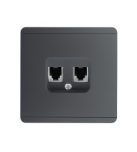 Panaica E05 վարդակ ինտերնետ RJ45+RJ45 / մոխրագույն