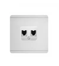 Panaica E05 վարդակ ինտերնետ RJ45+RJ45 / սպիտակ