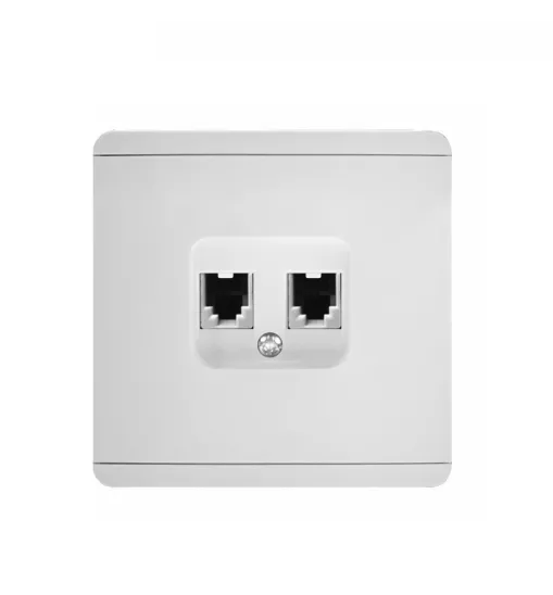 Panaica E05 վարդակ ինտերնետ RJ45+RJ45 / սպիտակ Panaica E05 վարդակ ինտերնետ RJ45+RJ45 / սպիտակ