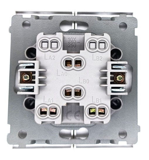 Panaica E05 անջատիչ 2 ստեղն / սպիտակ