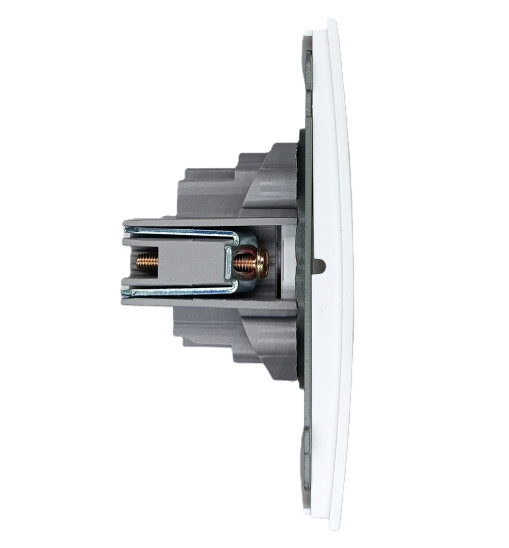 Panaica E05 վարդակ առանց հողանցում / սպիտակ