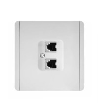 Panaica E05 վարդակ ինտերնետ RJ45+RJ45 / սպիտակ