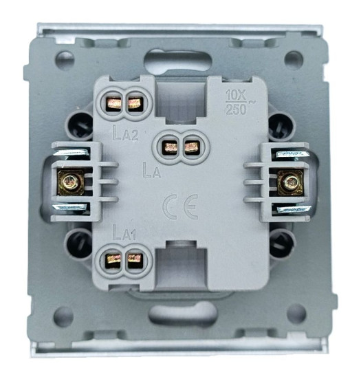 Panaica E05 փոխանջատիչ 1 ստեղն / մոխրագույն