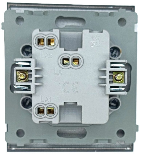 Panaica E05 փոխանջատիչ 1 ստեղն / սև