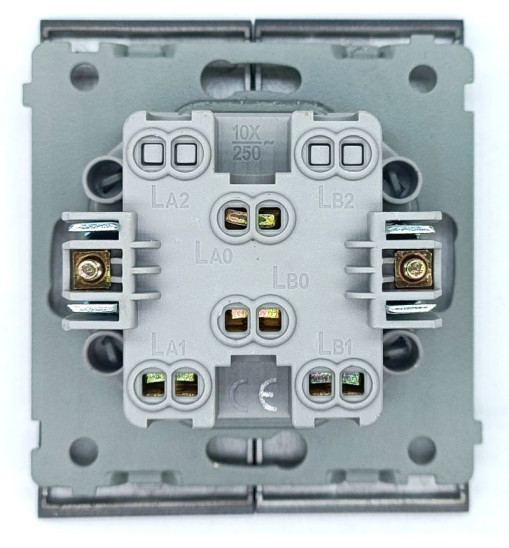 Panaica E05 անջատիչ 2 ստեղն / սև