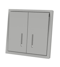 Panaica E09 անջատիչ 2 ստեղն / մոխրագույն լույսով