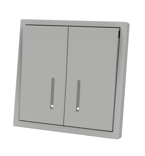 Panaica E09 անջատիչ 2 ստեղն / մոխրագույն լույսով Panaica E09 անջատիչ 2 ստեղն / մոխրագույն լույսով