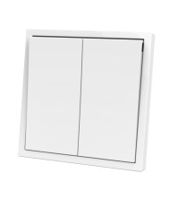 Panaica E09 փոխանջատիչ  2 ստեղն / սպիտակ