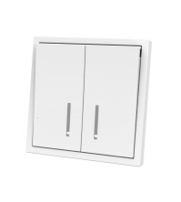 Panaica E09 անջատիչ 2 ստեղն / սպիտակ լույսով