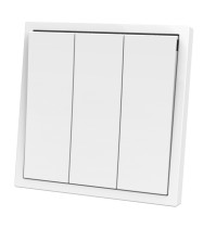 Panaica E09 անջատիչ 3 ստեղն / սպիտակ