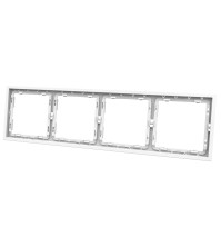 Panaica E09 շրջանակ 4 տեղ / սպիտակ