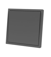 Panaica E09 անջատիչ 1 ստեղն / մոխրագույն