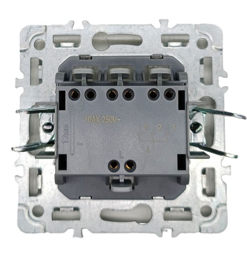 Panaica E09 անջատիչ 3 ստեղն / սև