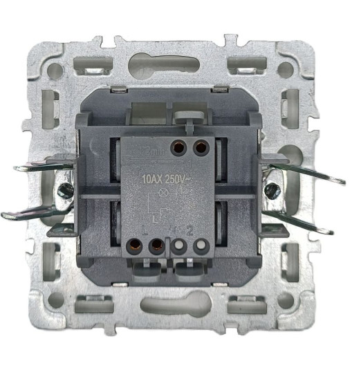 Panaica E09 անջատիչ 1 ստեղն / սև լույսով