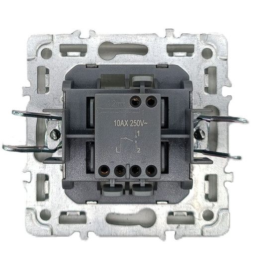 Panaica E09 փոխանջատիչ 1 ստեղն / մոխրագույն