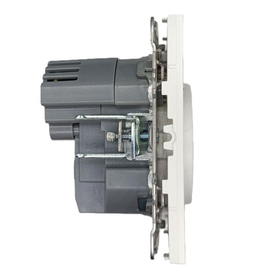 Panaica E09 Վարդակ հողանցումով Type-C/USB / սպիտակ