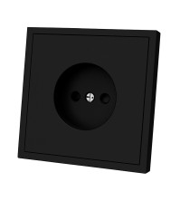 Panaica E09 վարդակ  / սև