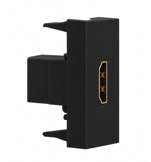 Մոդուլային HDMI վարդակ Panaica F29B սև