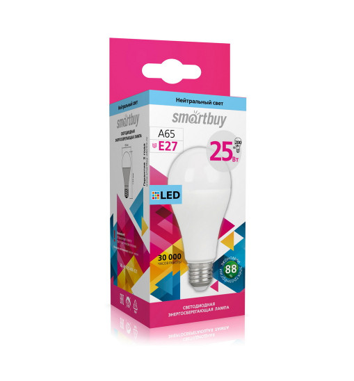 Լեդ լամպ  Smartbuy-A65-25W/4000K/E27 (SBL-A65-25-40K-E27)