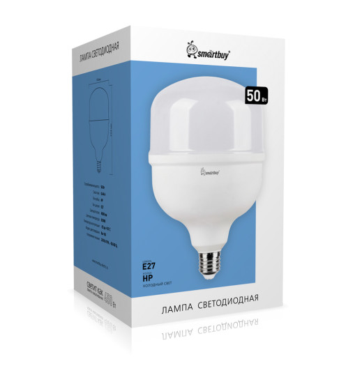 Լեդ լամպ Smartbuy-HP-50W/6500K/E27 (SBL-HP-50-65K-E27)
