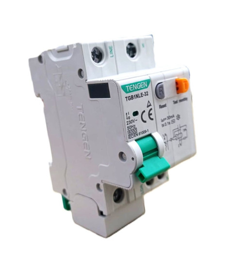 Դիֆերենցյալ ավտոմատ Tengen TGB1NLE-32 1P+N C16 30mA AC Դիֆերենցյալ ավտոմատ Tengen TGB1NLE-32 1P+N C16 30mA AC