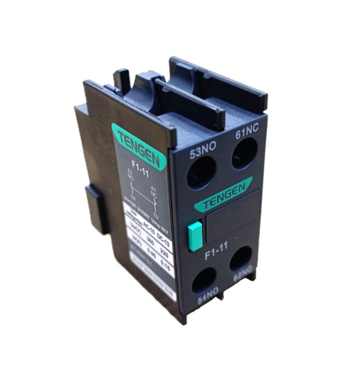 Կոնտակտորի հավելյալ դիմային բլոկ Tengen F1-11 / 1NO+1NC