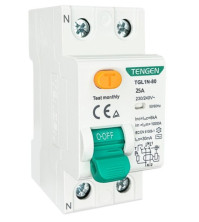 Հոսանքի Շեղման ավտոմատ անջատիչ RCCB TGL1N-80H 2P 25 30mA AC 