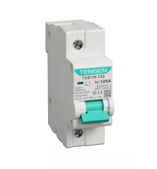 Ավտոմատ անջատիչ Tengen TGB1N-125 1P C80 Ավտոմատ անջատիչ Tengen TGB1N-125 1P C80