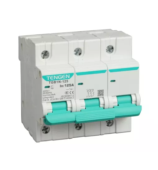 Ավտոմատ անջատիչ Tengen TGB1N-125 3P C100 Ավտոմատ անջատիչ Tengen TGB1N-125 3P C100