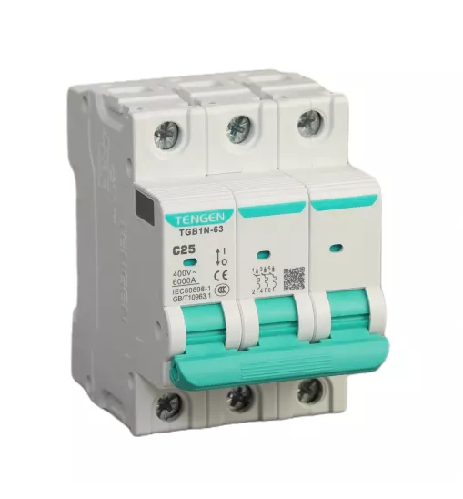Ավտոմատ անջատիչ Tengen TGB1N-63 3P C40 Ավտոմատ անջատիչ Tengen TGB1N-63 3P C40